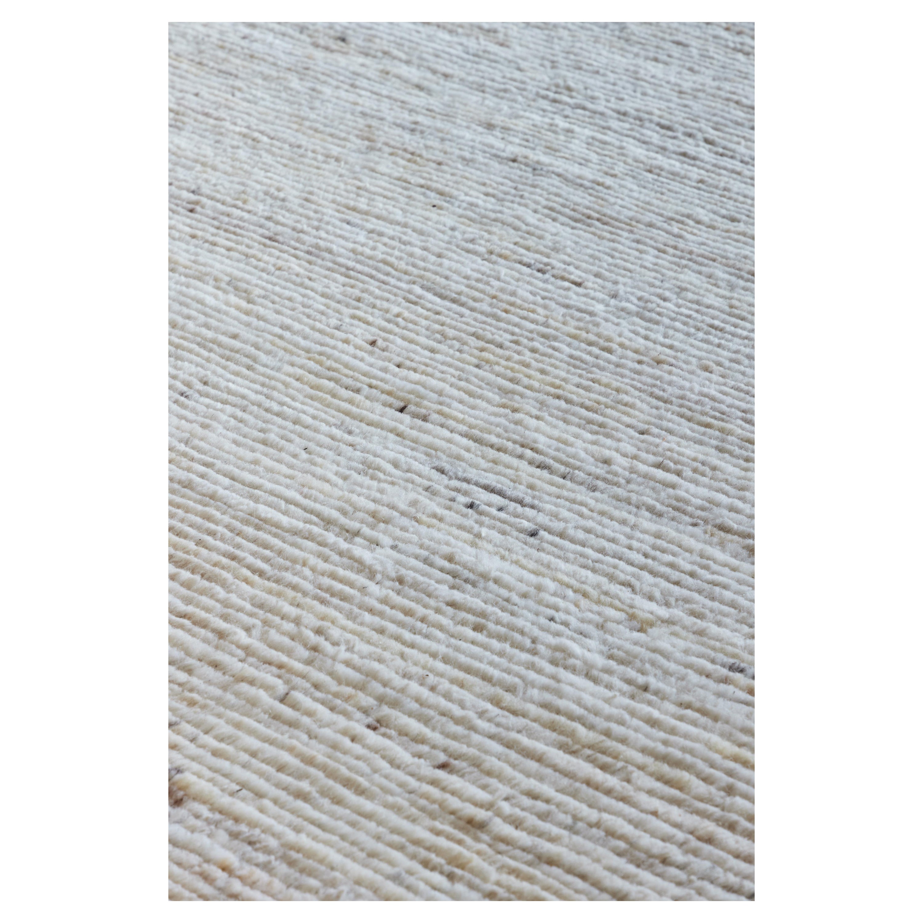 Christopher Farr - Hand Knotted Wool Shag Rug - Natural Dove 10
 x 13
 For Sale