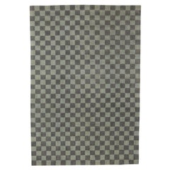 Christopher Farr - Hand Tufted Handspun Wool - Modern Check 7'4" x 10'4"