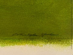 Dipinto acrilico su carta “New Orleans Levee”, firmato, 22x30 pollici