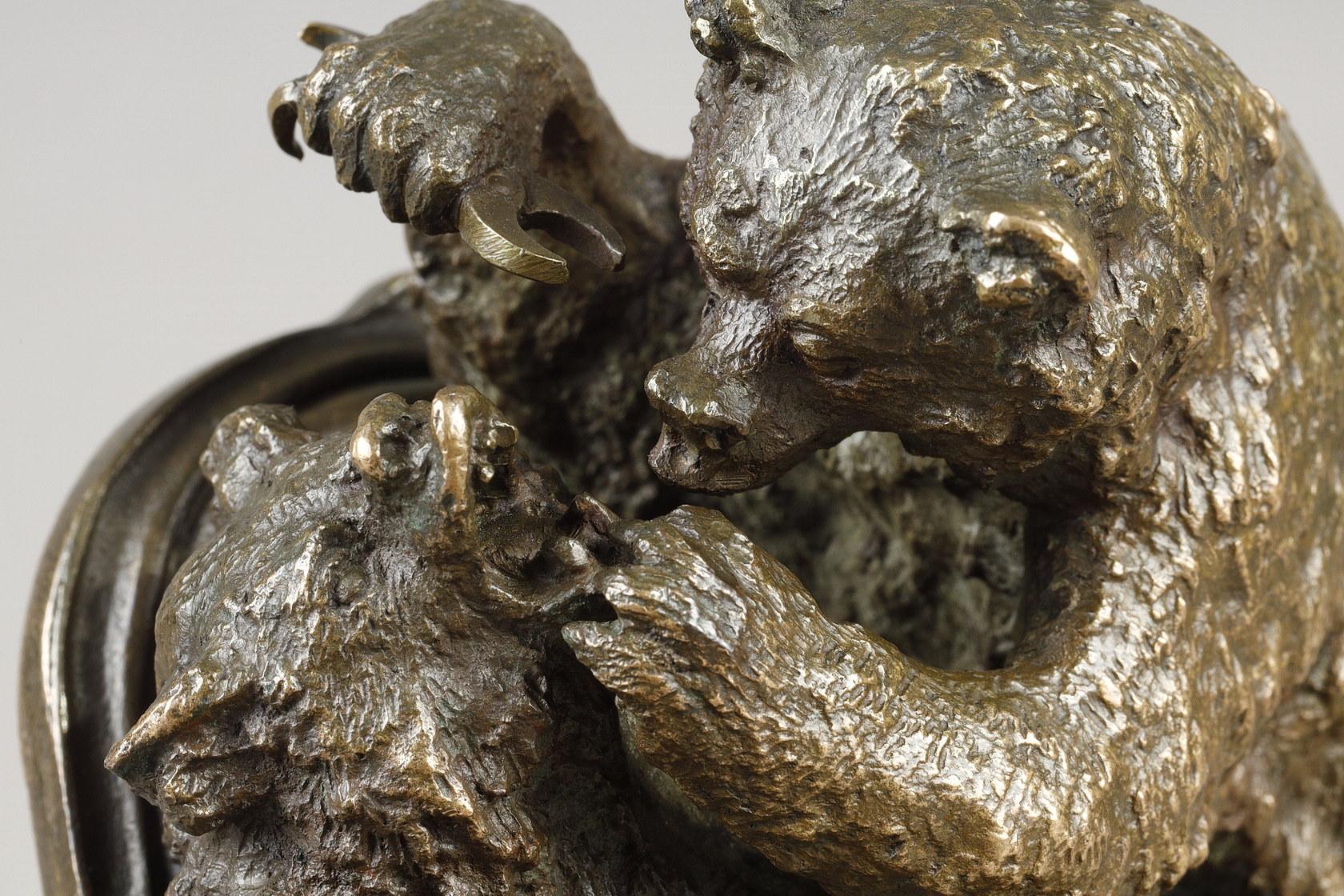 Bear Dentist - Sculpture by Christopher Fratin