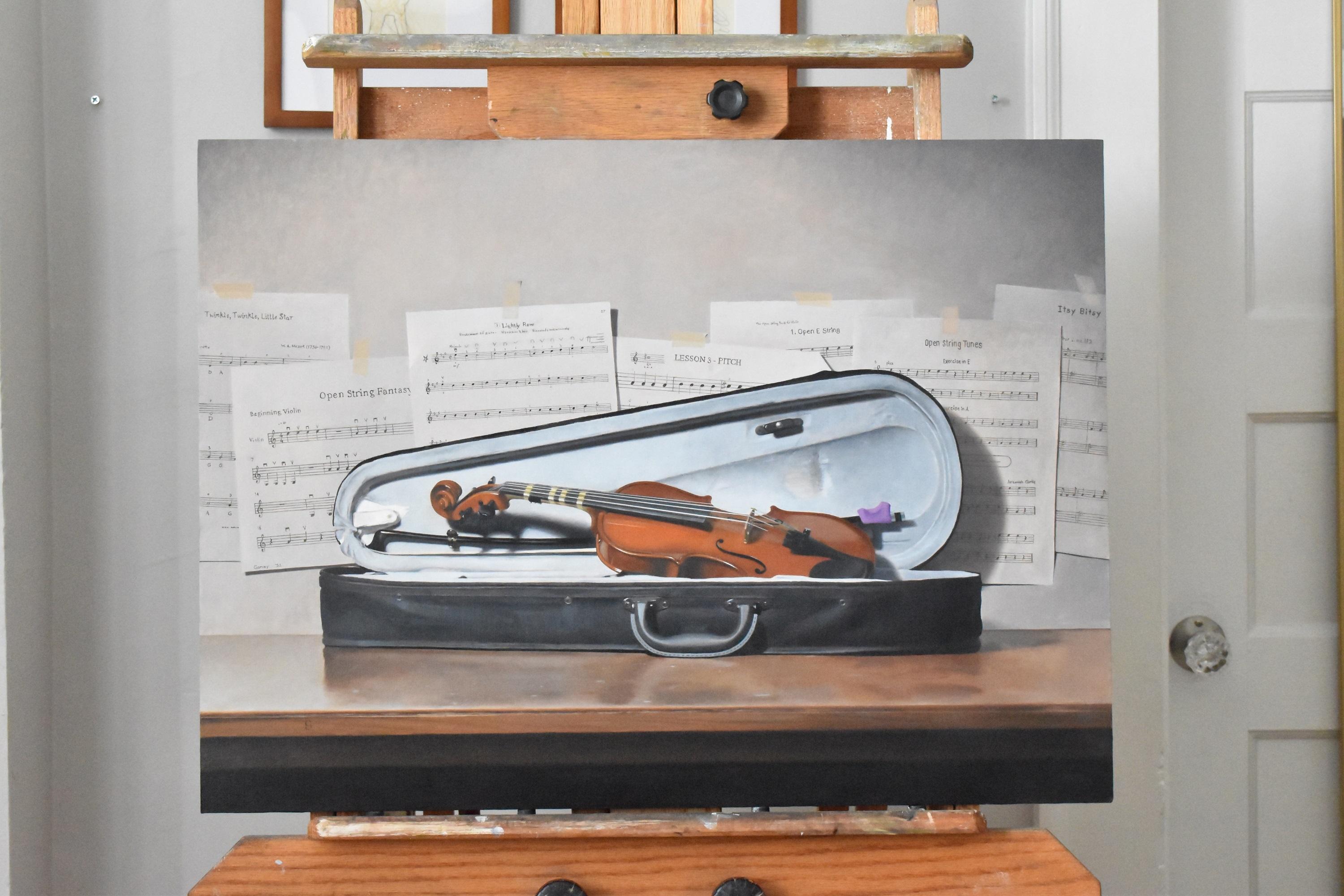 violin painting