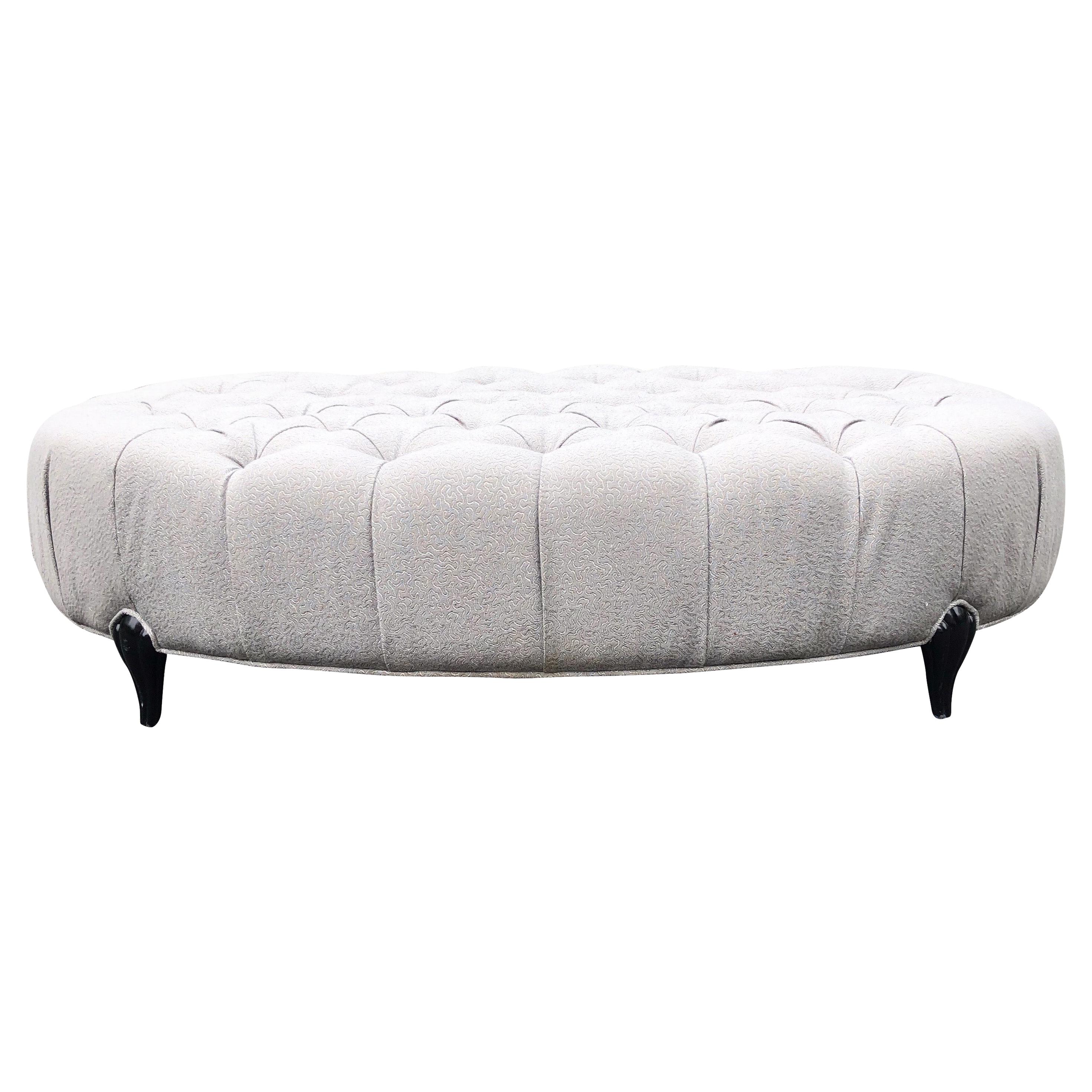 Christopher Guy Dorsay Tufted Banquette For Sale