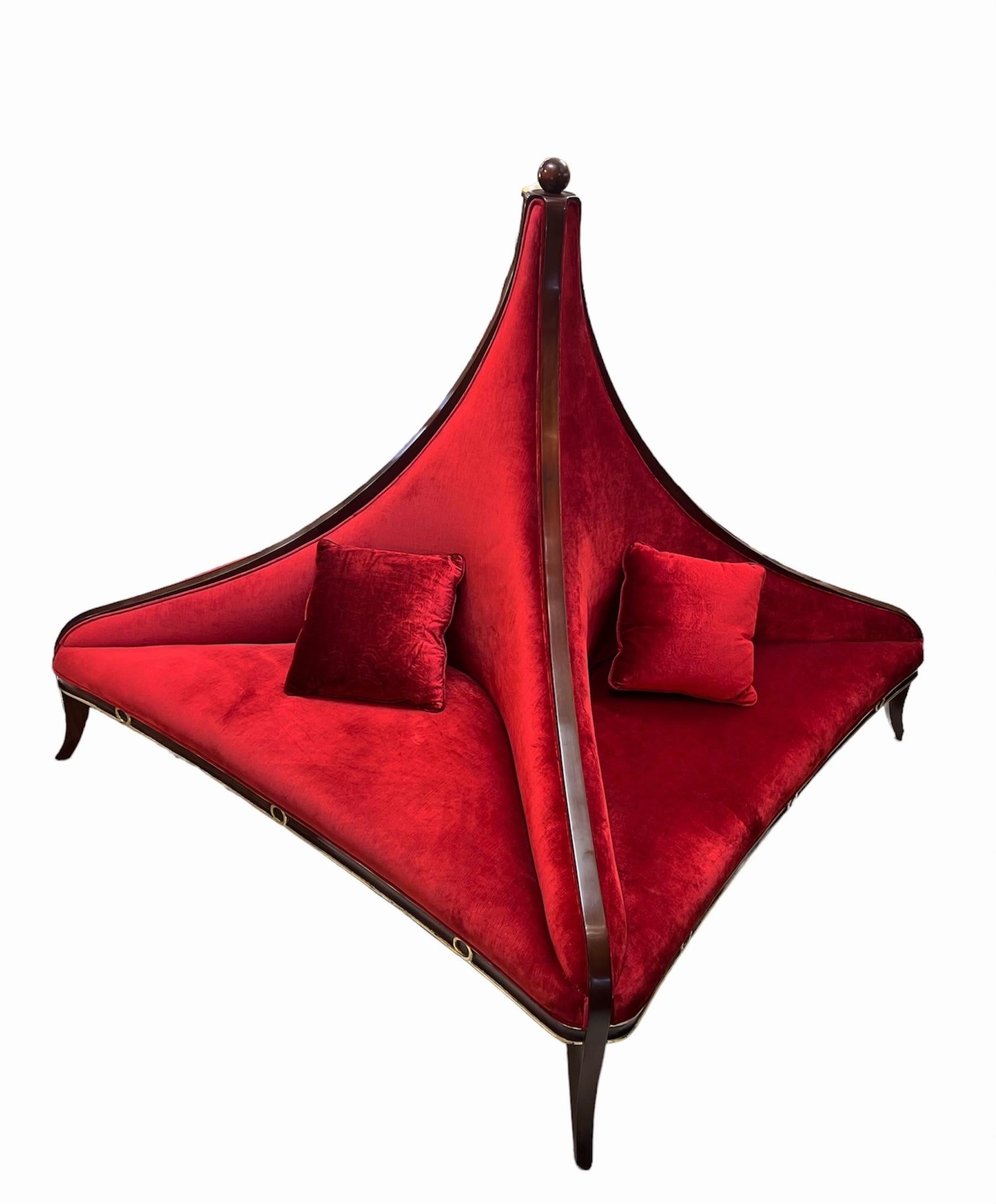 French Christopher Guy Epicenter Centerpiece Sofa