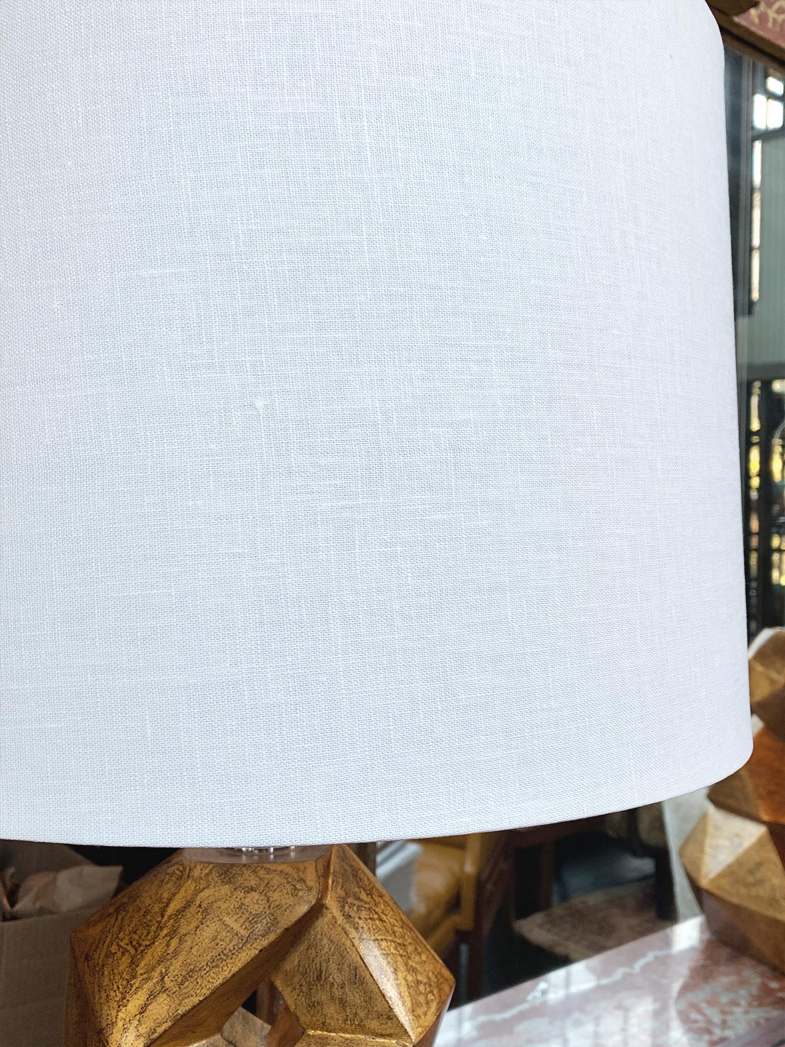 Christopher Guy Gold Mahogany Table Lamps - a Pair In Good Condition For Sale In New York, NY