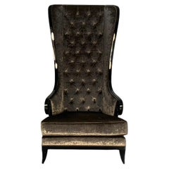 Christopher Guy "Majestic" Armchair - In Grey Velvet