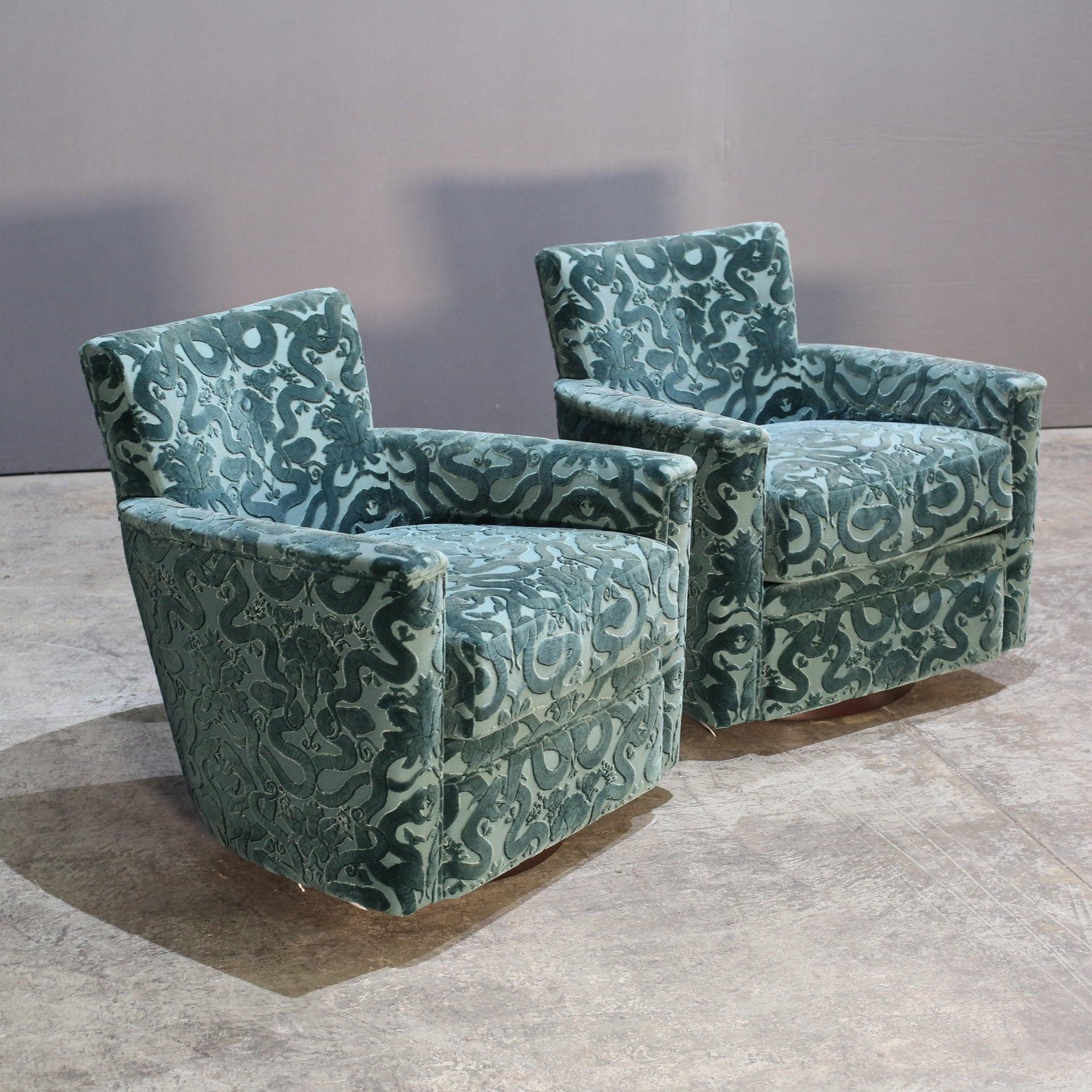 Contemporary Christopher Guy Montecristo Swivel Armchair
