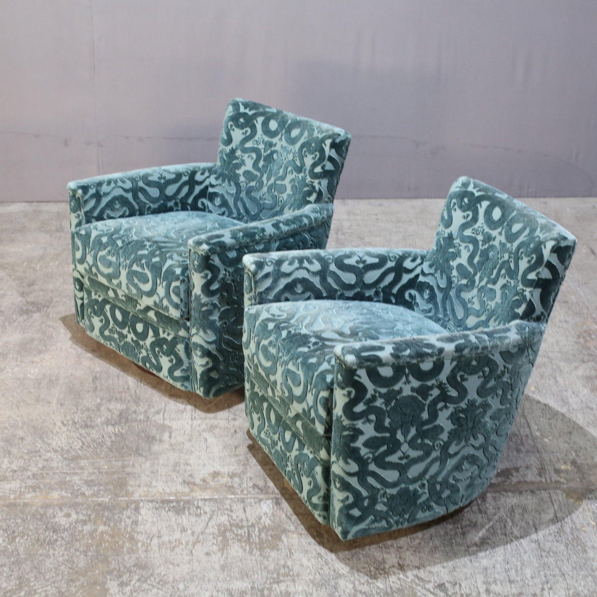 Fabric Christopher Guy Montecristo Swivel Armchair