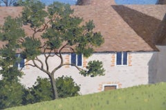 CHRISTOPHER HANKEY OBE (1911-2000) ORIGINAL OIL PAINTING Oast Houses Kent