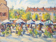 "Cordes Market" French Market Scene