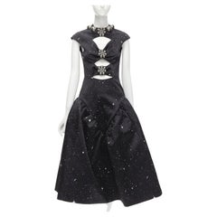 CHRISTOPHER KANE 2020 Runway Galaxy silver dome embellished cupcake dress IT40 S