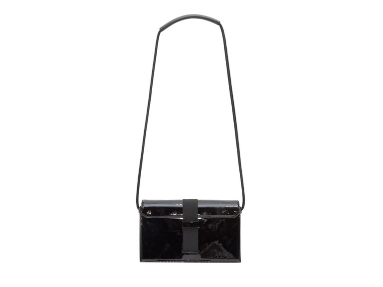 Christopher Kane Black Devine Pantent Leather Shoulder Bag For Sale at ...