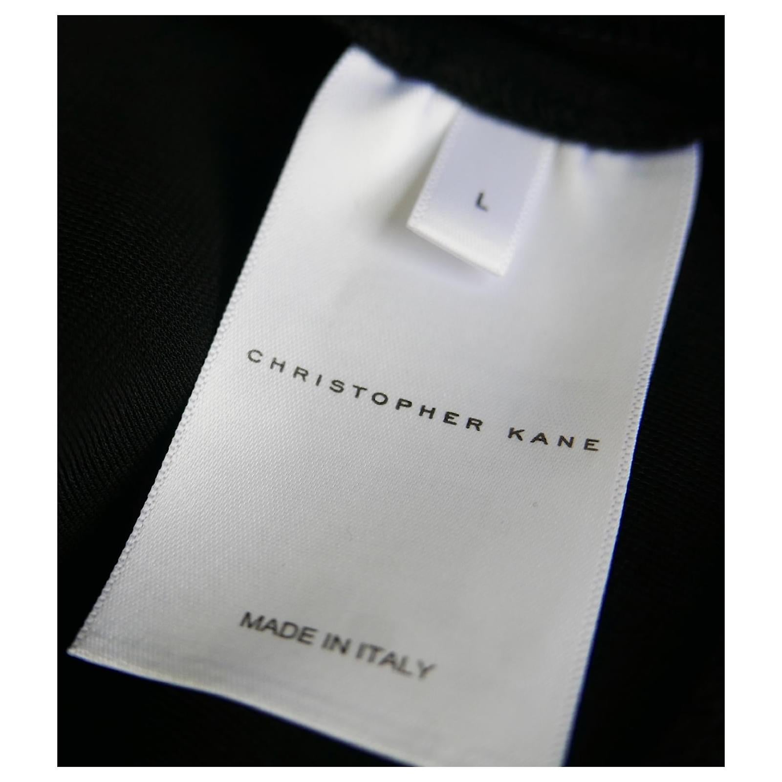 Christopher Kane Crepe, Lace and Patent Black Dress For Sale 2