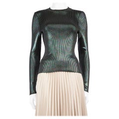 Christopher Kane Iridescent Knit Top Size XS