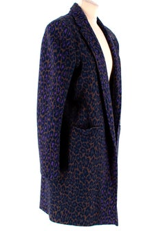 Christopher Kane Leopard-print Crombie Coat - Size US 10