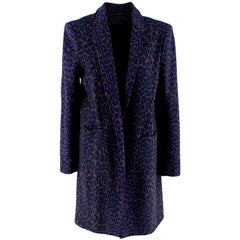 Christopher Kane Leopard-print Crombie Coat - Size US 10