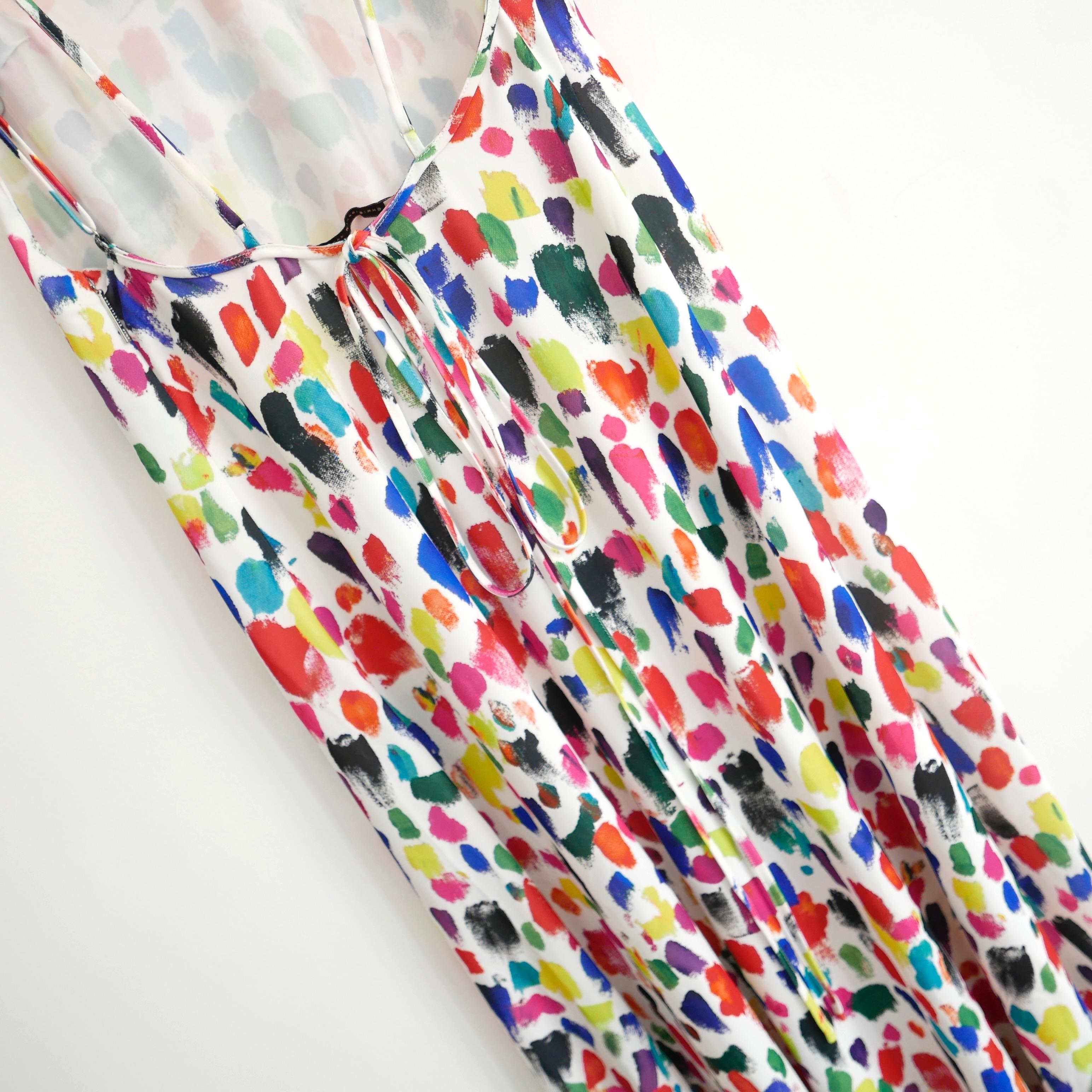 Gray Christopher Kane paint swatch print dress For Sale