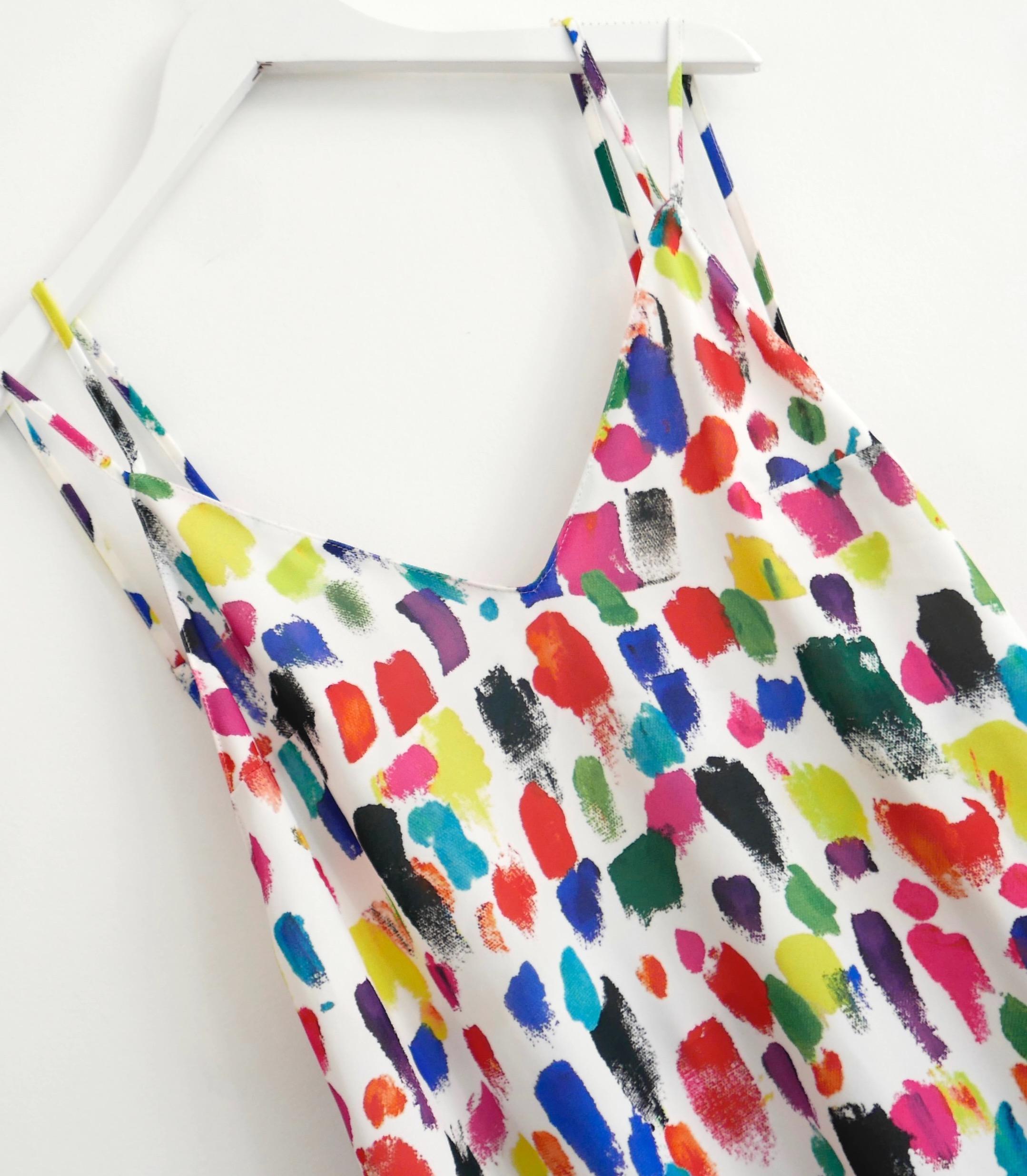Women's Christopher Kane paint swatch print dress For Sale