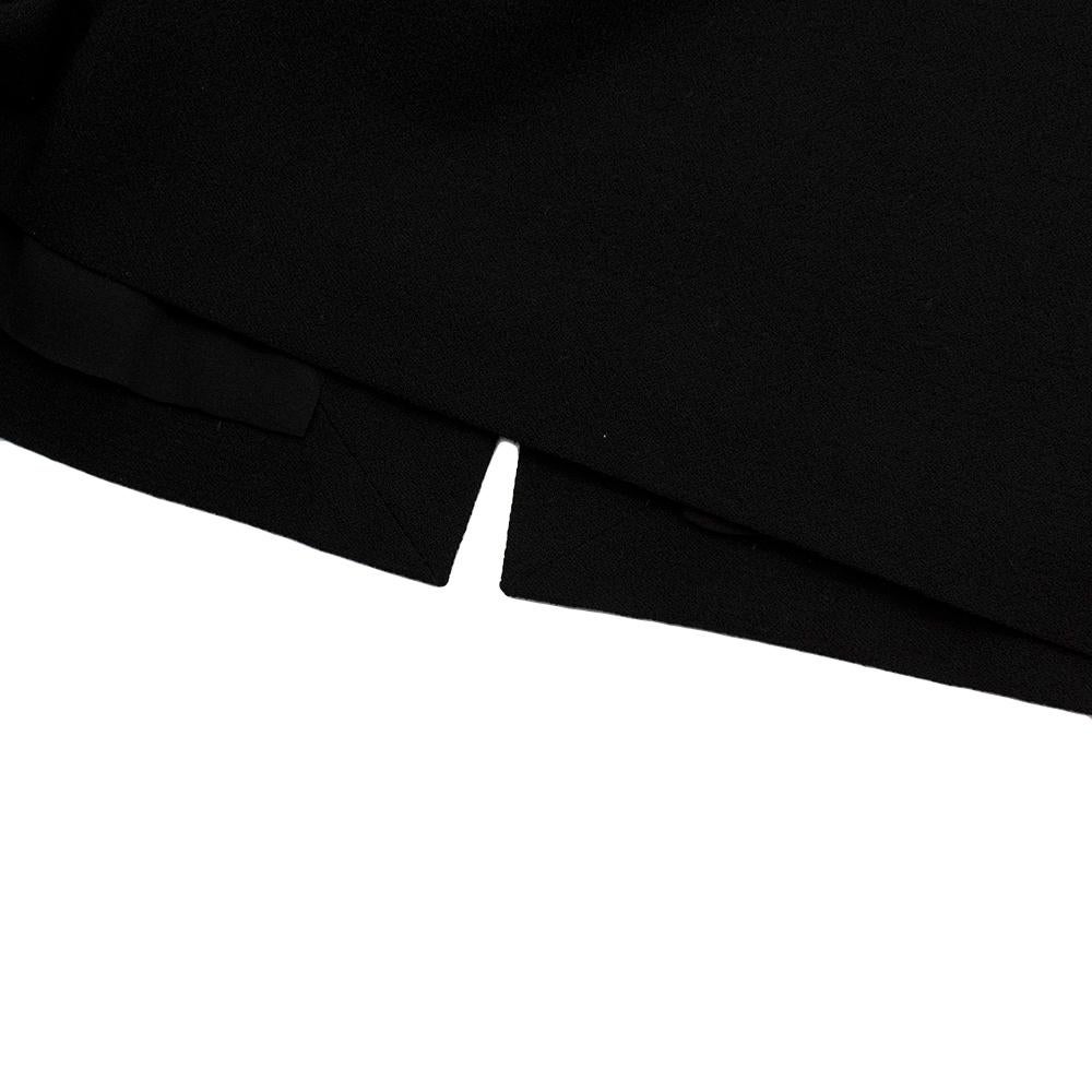 Christopher Kane Rainbow Collar Black Wool Dress - Size US 8 For Sale 2