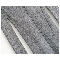 Christopher Kane silver lurex knit skinny sweater