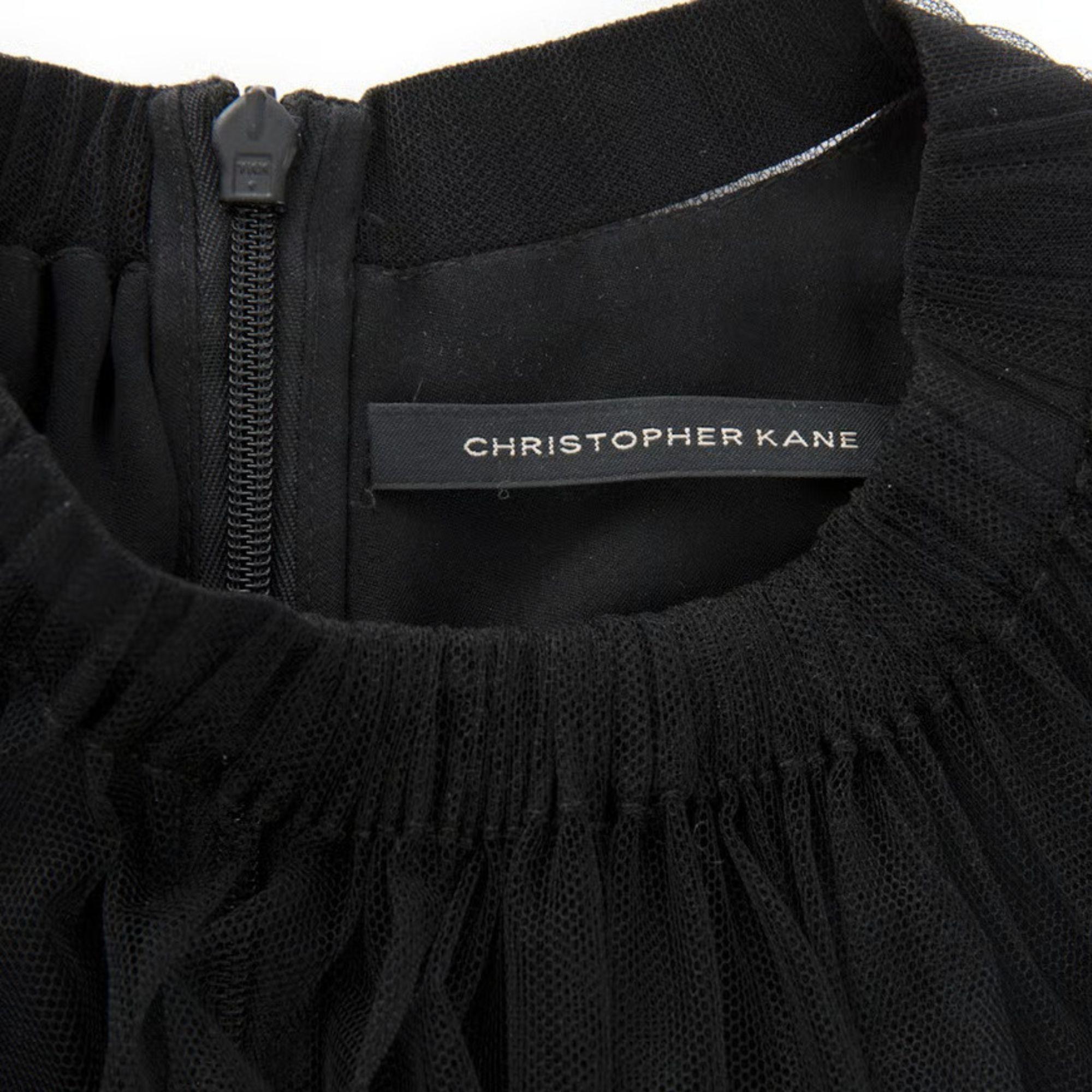 Women's Christopher Kane US 6 Silk Net Panel Mini Dress For Sale