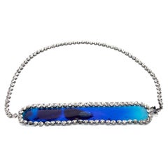 Christopher Kane Women's Blue Gel and Diamanté Belt
