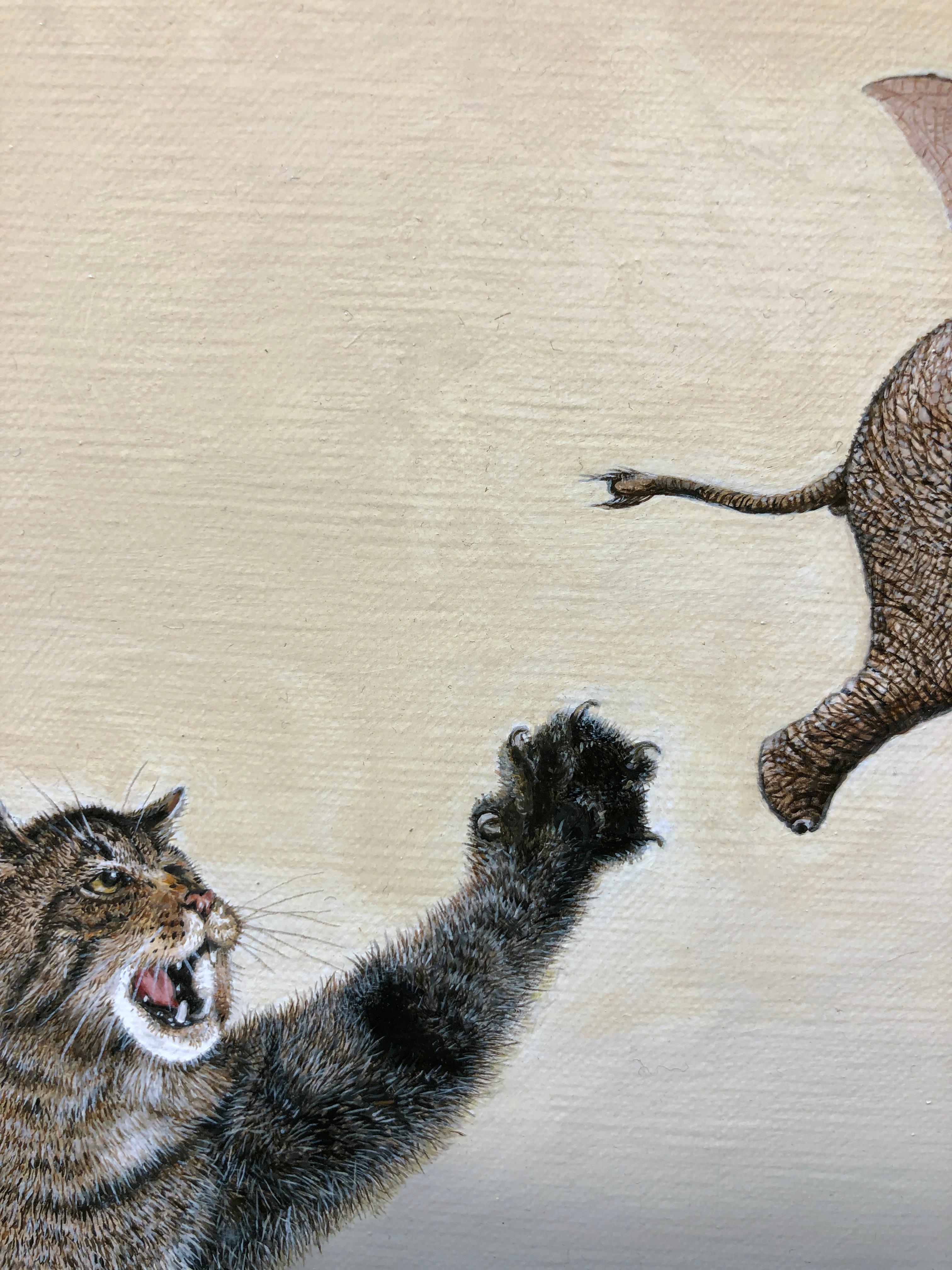 Cat as Catch Can
During the Renaissance, the popular sport of “catry” (similar to the sport of falconry) was so successful that it caused the extinction of the Dwarf Bat-Eared Flying Elephant of Northern Europe.  

Christopher A. Klein
Cat as Catch