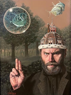 Salvator Mundi - Contemporary Surrealist Painting