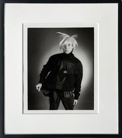 Portrait of Andy Warhol, hand signed by BOTH Andy Warhol and Christopher Makos