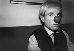 Andy Warhol with Clown Nose