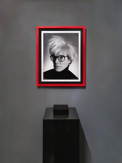 Ritratto d'archivio di Andy Warhol in bianco e nero, 2020