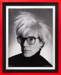 Archivalisches Andy Warhol-Porträt in Schwarz-Weiß, 2020
