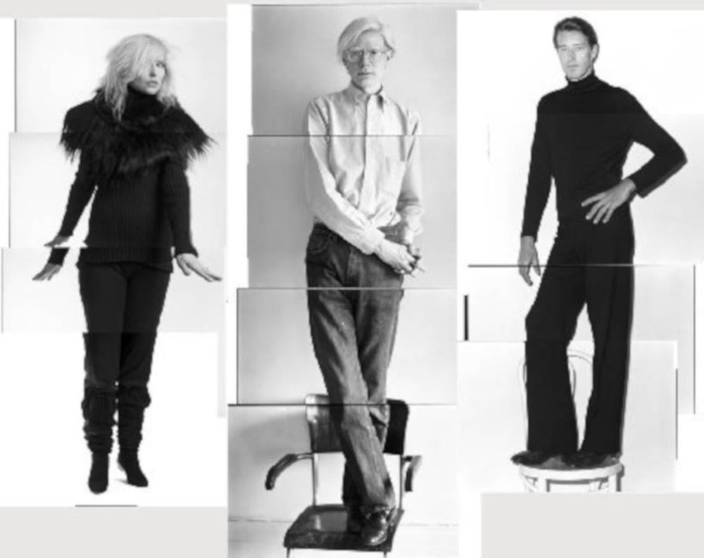 Christopher Makos Portrait Photograph - Debbie Harry (Blondie), Andy Warhol & Halston