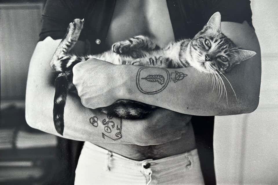 Man with Cat