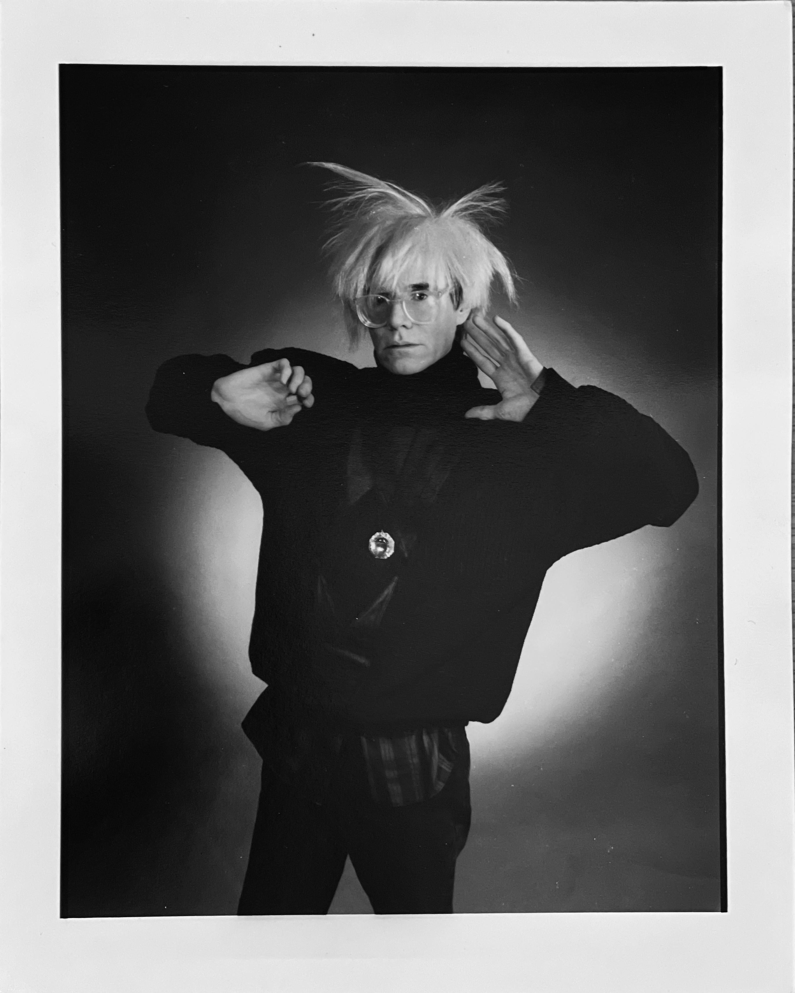 Portrait of Andy Warhol, Black and White Photography of Celebrity Artist