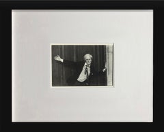 Andy Warhol Postcard by Christopher Makos, Framed Offset Print, 1980s