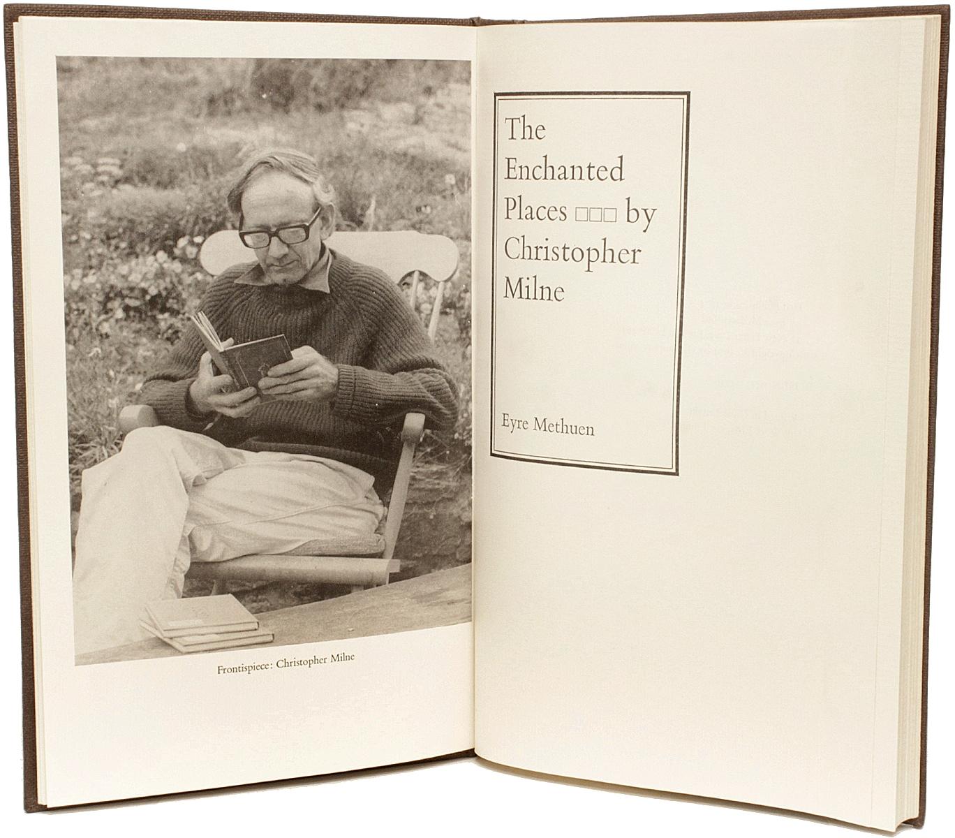 Christopher Milne. Enchanted Places, 1st Ed Inscribed by Milne & His Nanny, 1974 In Good Condition For Sale In Hillsborough, NJ