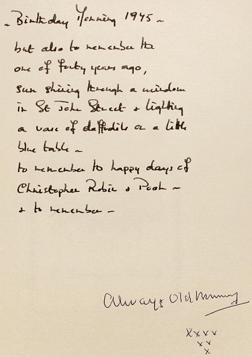 Christopher Milne. Enchanted Places, 1st Ed, beschriftet von Milne & His Nanny, 1974 im Angebot 3