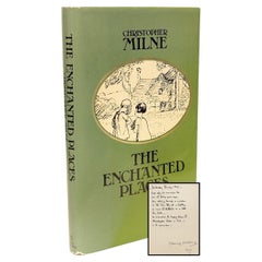 Christopher Milne. Enchanted Places, 1st Ed Inscribed by Milne & His Nanny, 1974