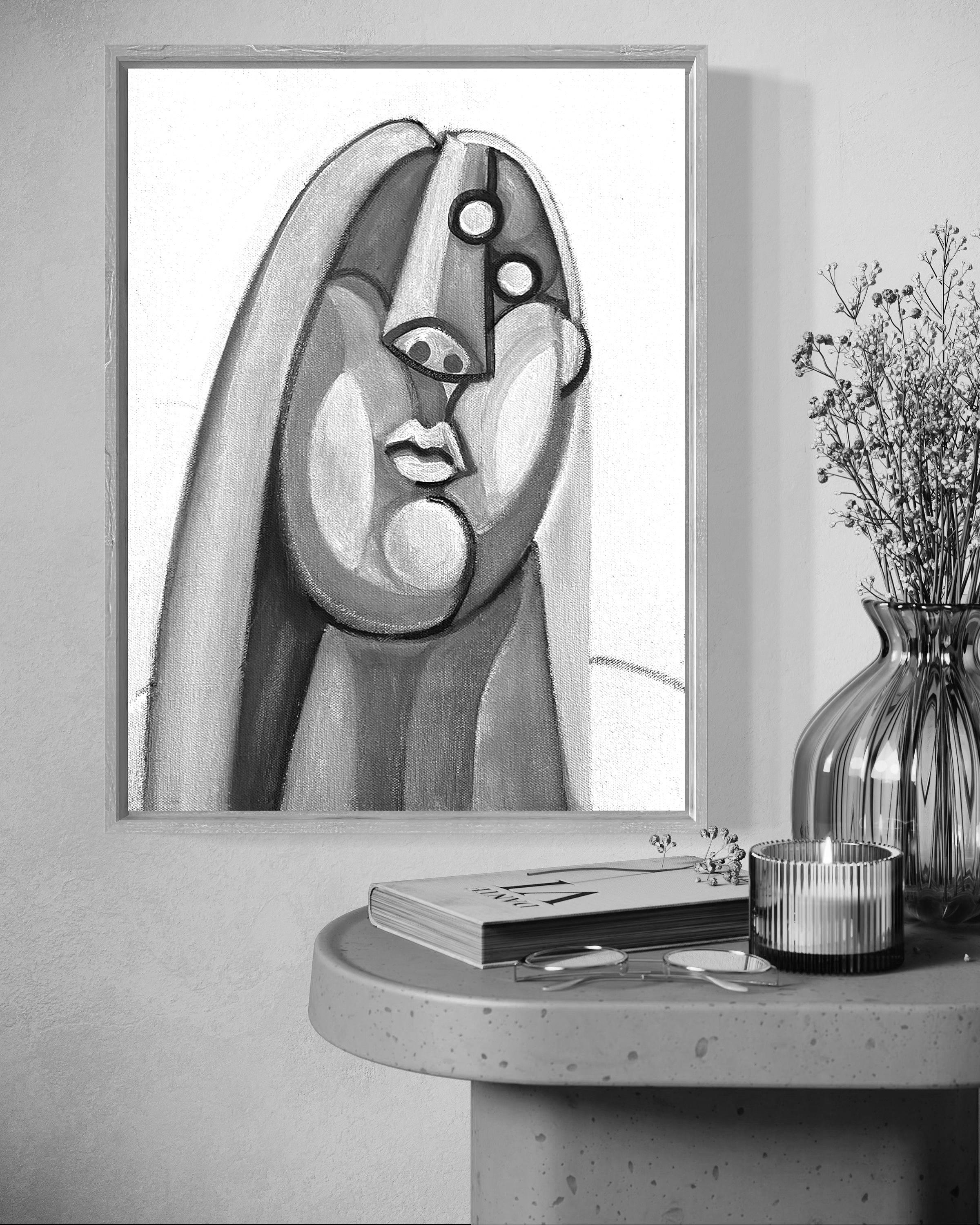 Capo donna - Painting Contemporaneo di Christopher Mudgett