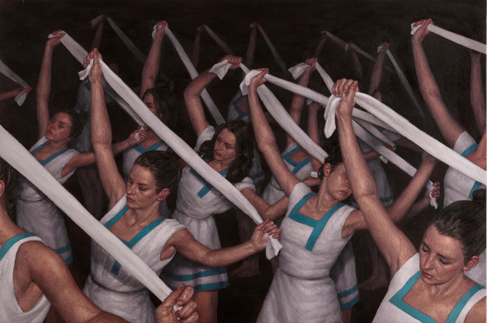 Christopher Murphy Figurative Painting - Four on the Floor