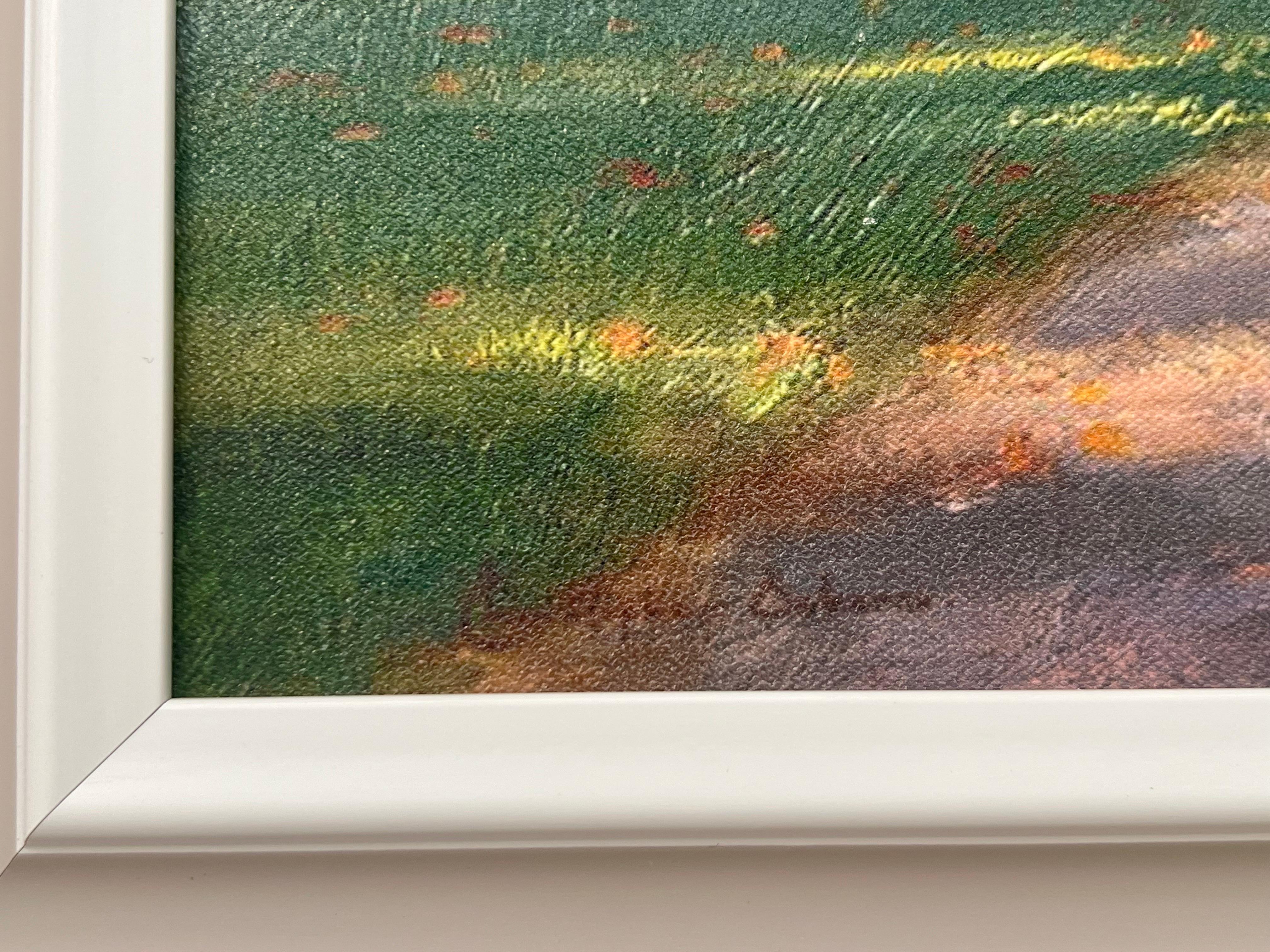 Couple se promenant dans le parc avec le soleil qui brille à travers les arbres, par l'artiste britannique du 20e siècle, Christopher Osborne.

L'œuvre d'art mesure 24 x 20 pouces
Le cadre mesure 28 x 24 pouces

Christopher Osborne a grandi à