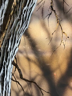 "The Light" Carved Acrylic Reverse Painting, 30x24", 2019