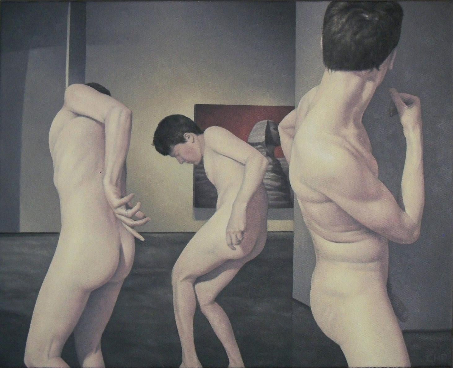 Christopher Parrott Nude Painting - Three shades - REALISM Painting