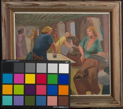 La sala da stiro.