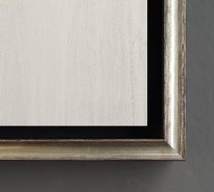 "Dream Pieces" Contemporary Silhouette Mixed Media on Canvas with Frame