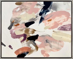 "Shape-Shifting Silhouette" Dynamic Abstract Portrait in Pinks & Blues