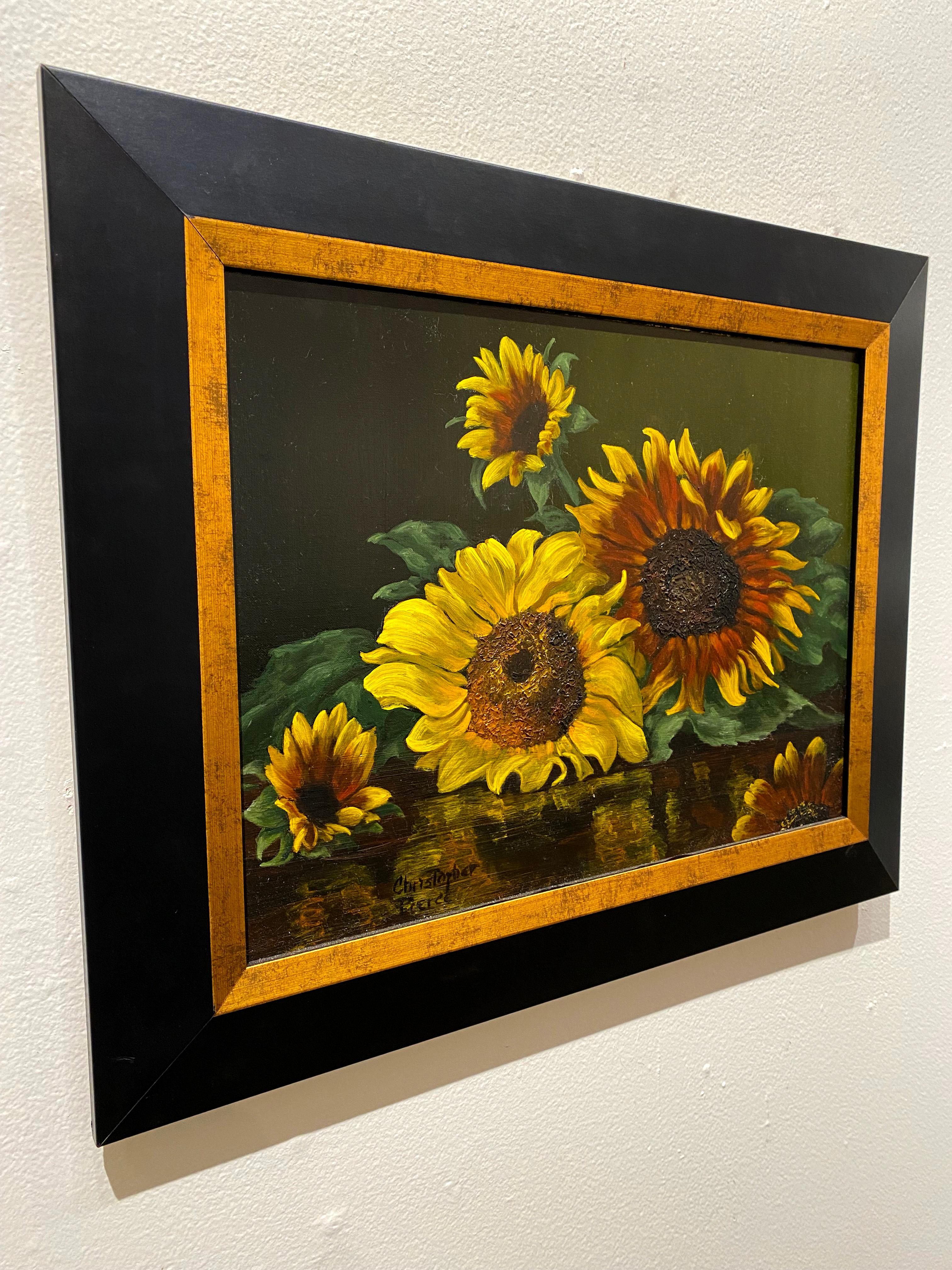 pressed sunflower frame