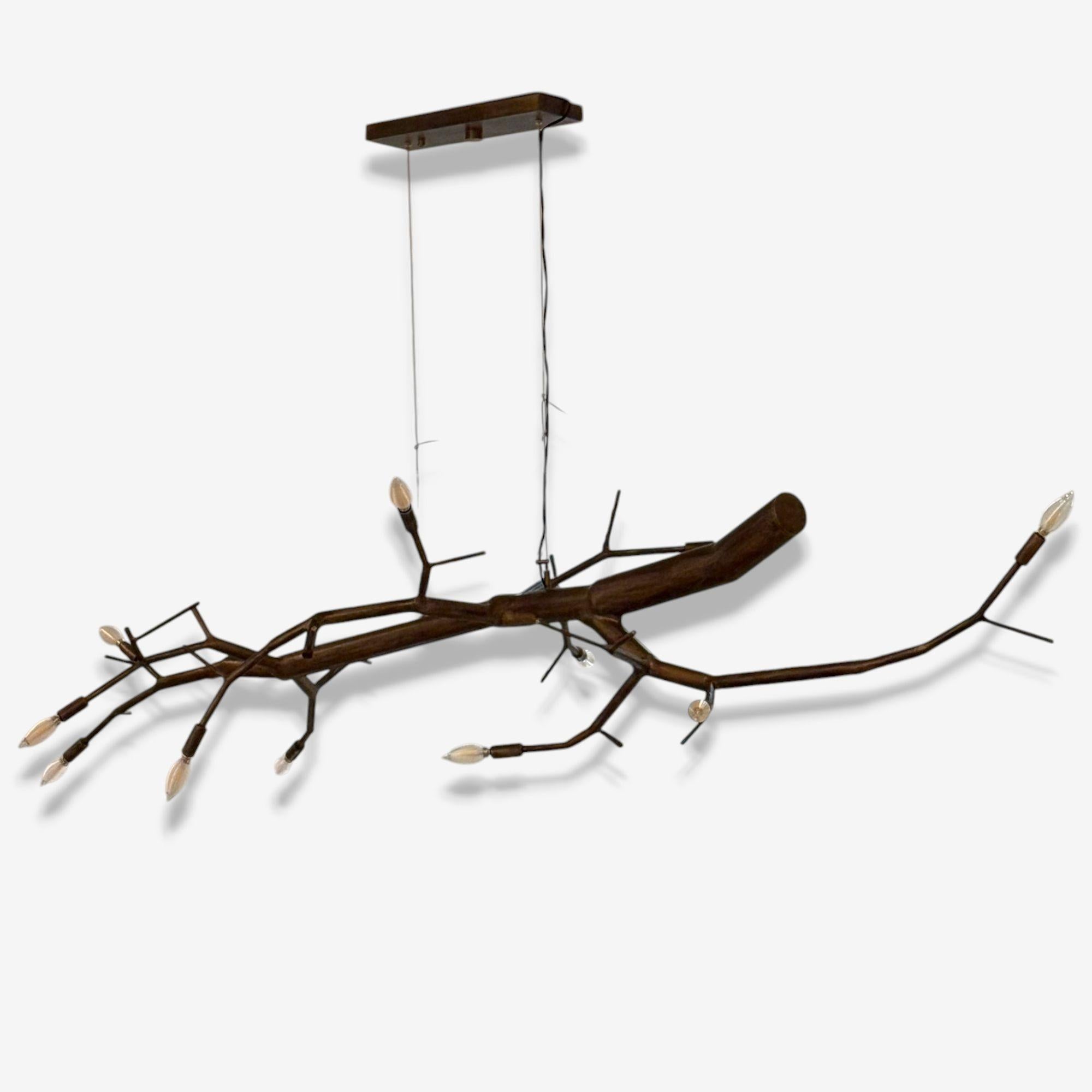 Christopher Poehlmann, Contemporary, Massive Modern Sculptural Branch Chandelier In Good Condition For Sale In Manhasset, NY