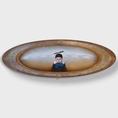 Pintura acrílica de realismo mágico, "William" de Christopher Polentz