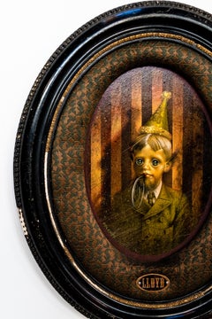 Surrealist Acrylic Portraiture Painting, "Lloyd" by Christopher Polentz
